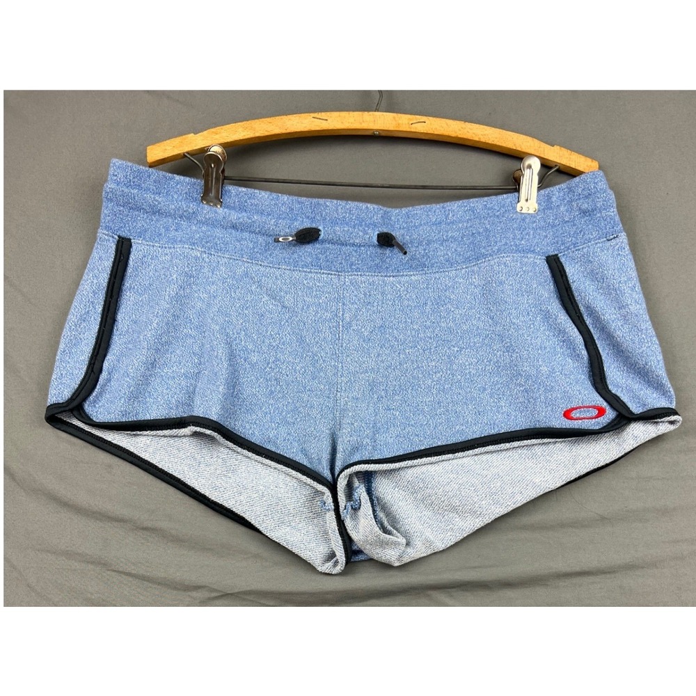Oakley Shorts Womens XL Blue Heather French Terry Dolphin Athletic Lounge Exc